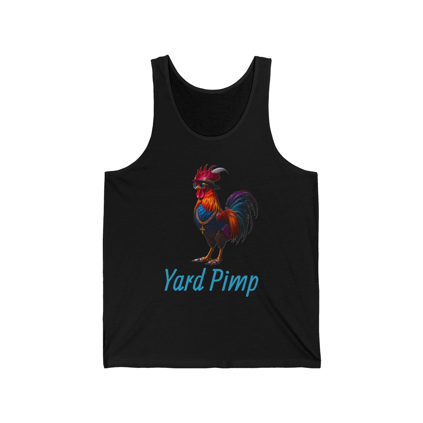 Yard Pimp Unisex Jersey Tank Top, Casual Summer Wear, Funny Gift for Farmers, Men and Women, BBQ Parties, Outdoor Events