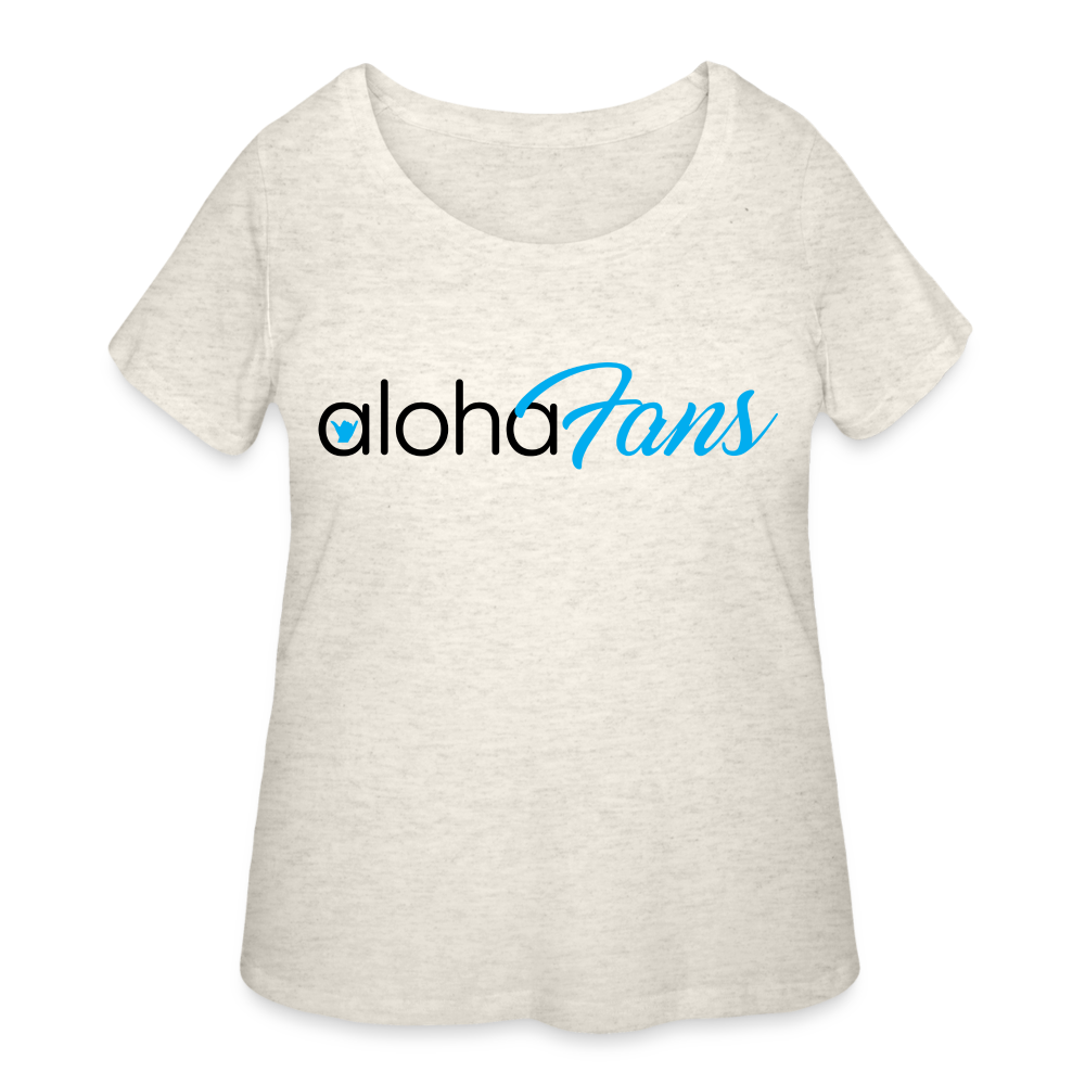 Aloha Fans Women’s Curvy T-Shirt - heather oatmeal