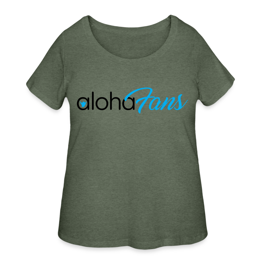 Aloha Fans Women’s Curvy T-Shirt - heather military green