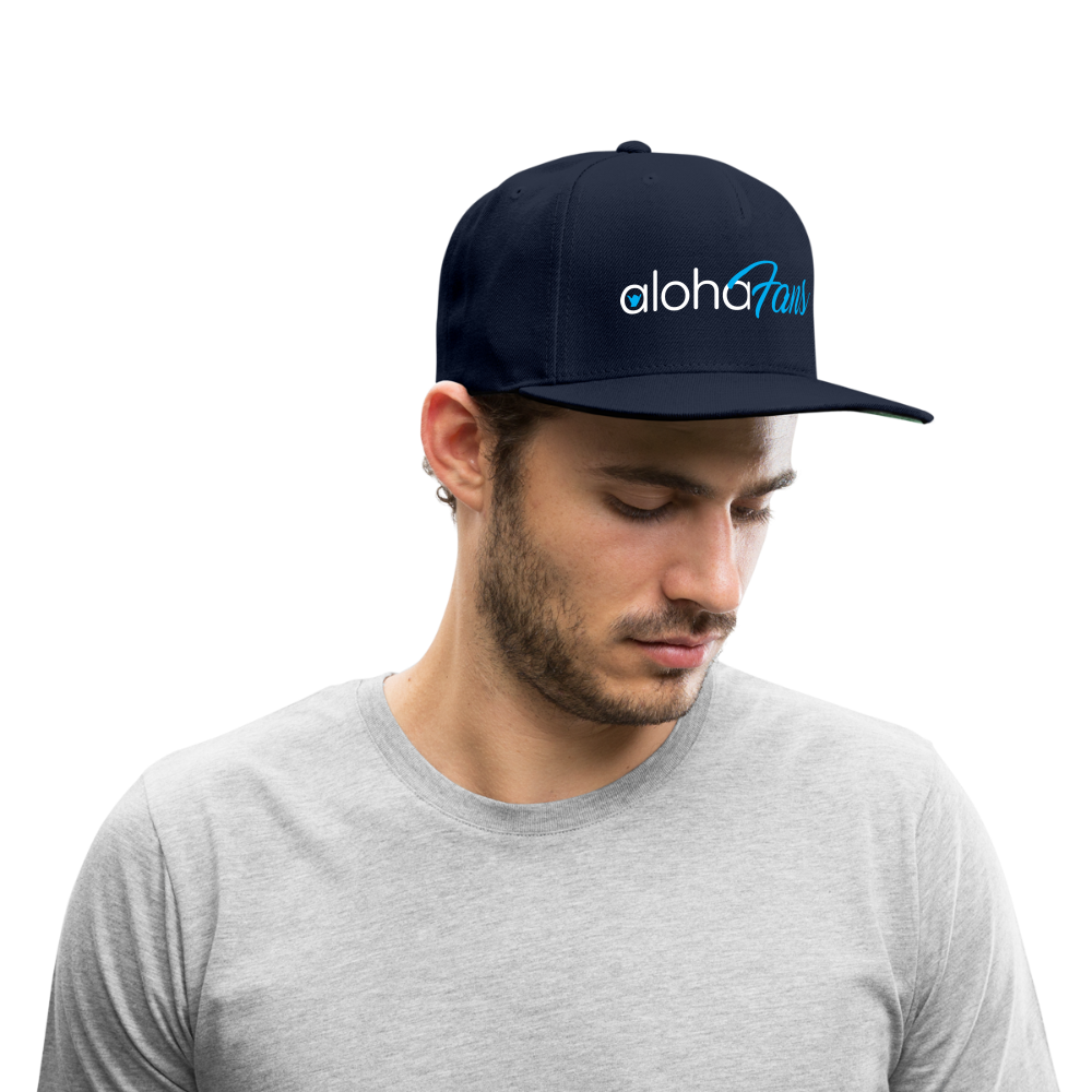 Snapback Black Baseball Cap - navy