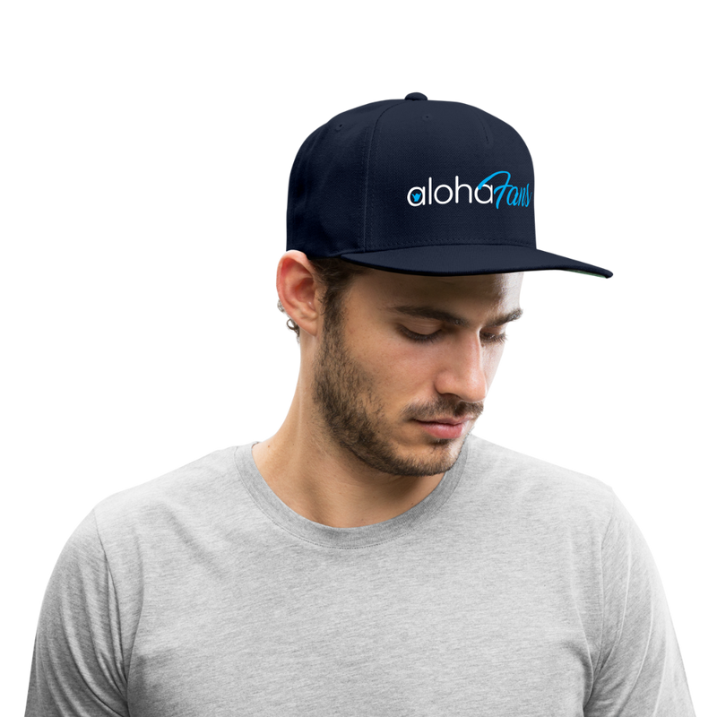 Snapback Black Baseball Cap - navy