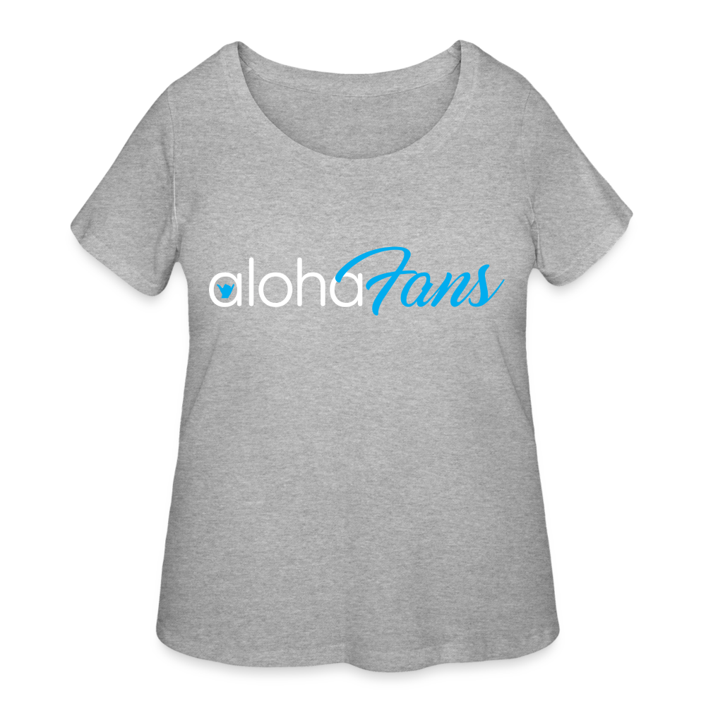 Aloha Fans Women’s Curvy T-Shirt - heather gray