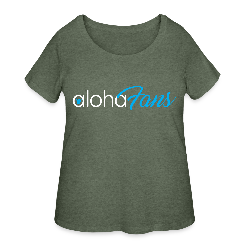 Aloha Fans Women’s Curvy T-Shirt - heather military green