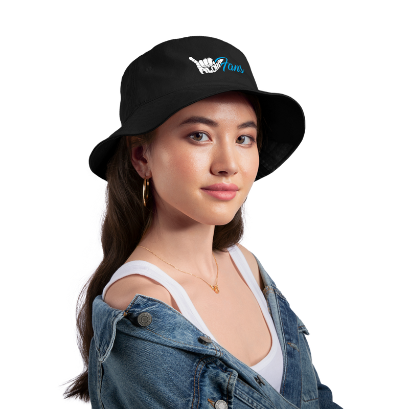 Shaka Aloha Fans Bucket Hat - black