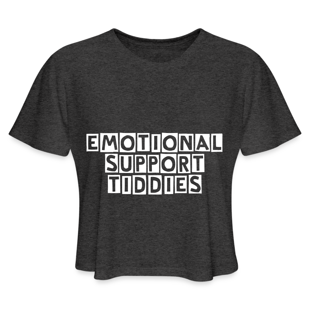 E.S.B. Women's Cropped T-Shirt - deep heather