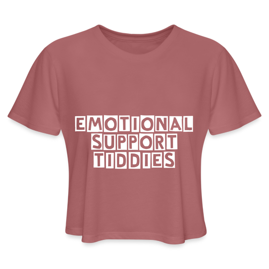 E.S.B. Women's Cropped T-Shirt - mauve