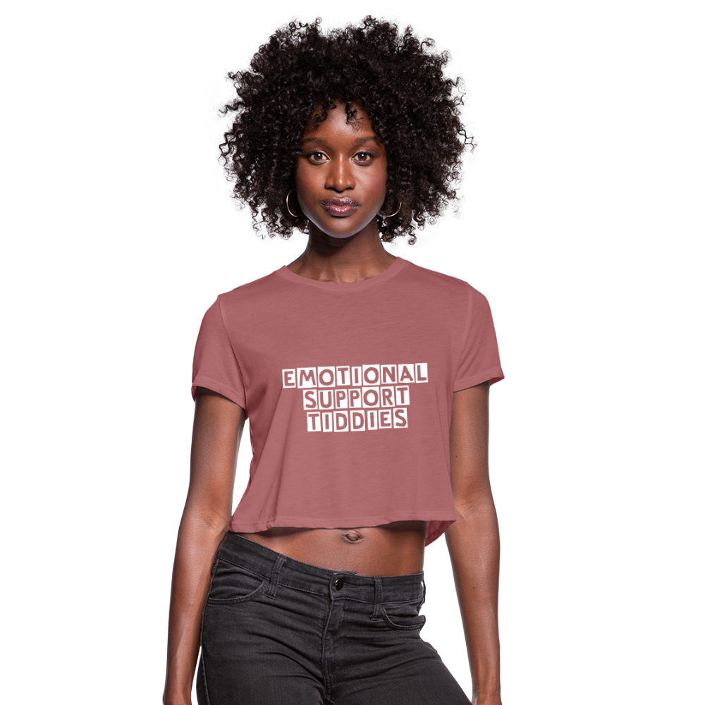 E.S.B. Women's Cropped T-Shirt - mauve