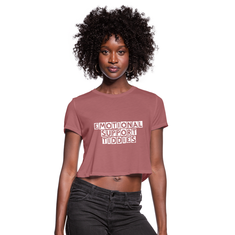E.S.B. Women's Cropped T-Shirt - mauve