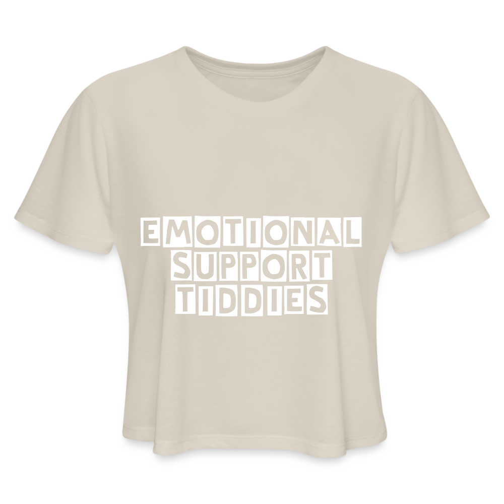 E.S.B. Women's Cropped T-Shirt - dust