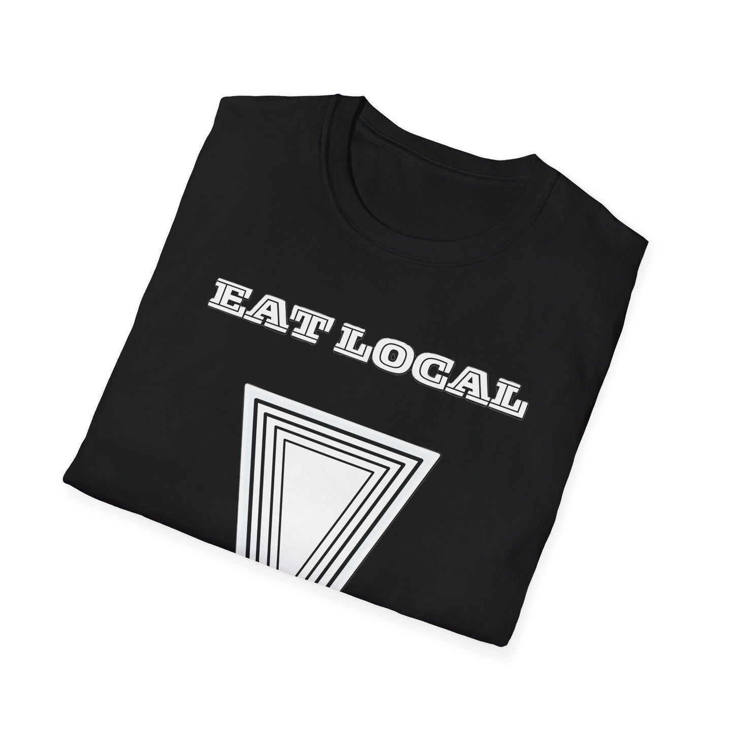 Eat Local Unisex Softstyle T-Shirt | Sustainable Fashion, Casual Wear, Gift for Foodies, Eco-Friendly Tee, Everyday Wear