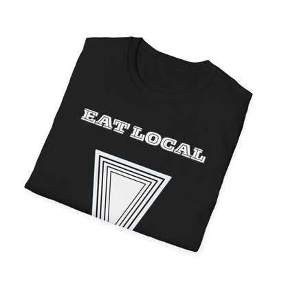 Eat Local Unisex Softstyle T-Shirt | Sustainable Fashion, Casual Wear, Gift for Foodies, Eco-Friendly Tee, Everyday Wear