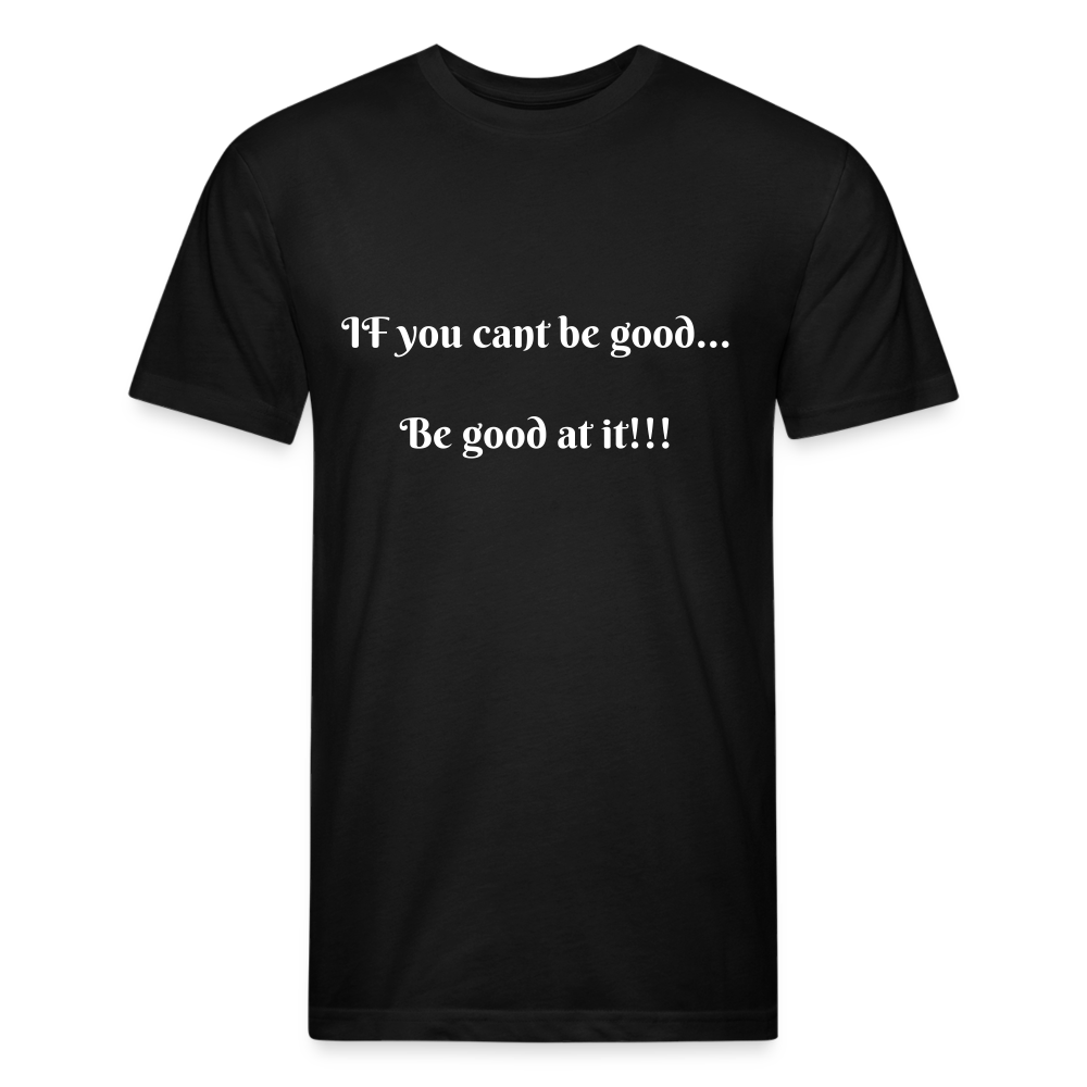 Fitted Cotton/Poly T-Shirt by Next Level - black