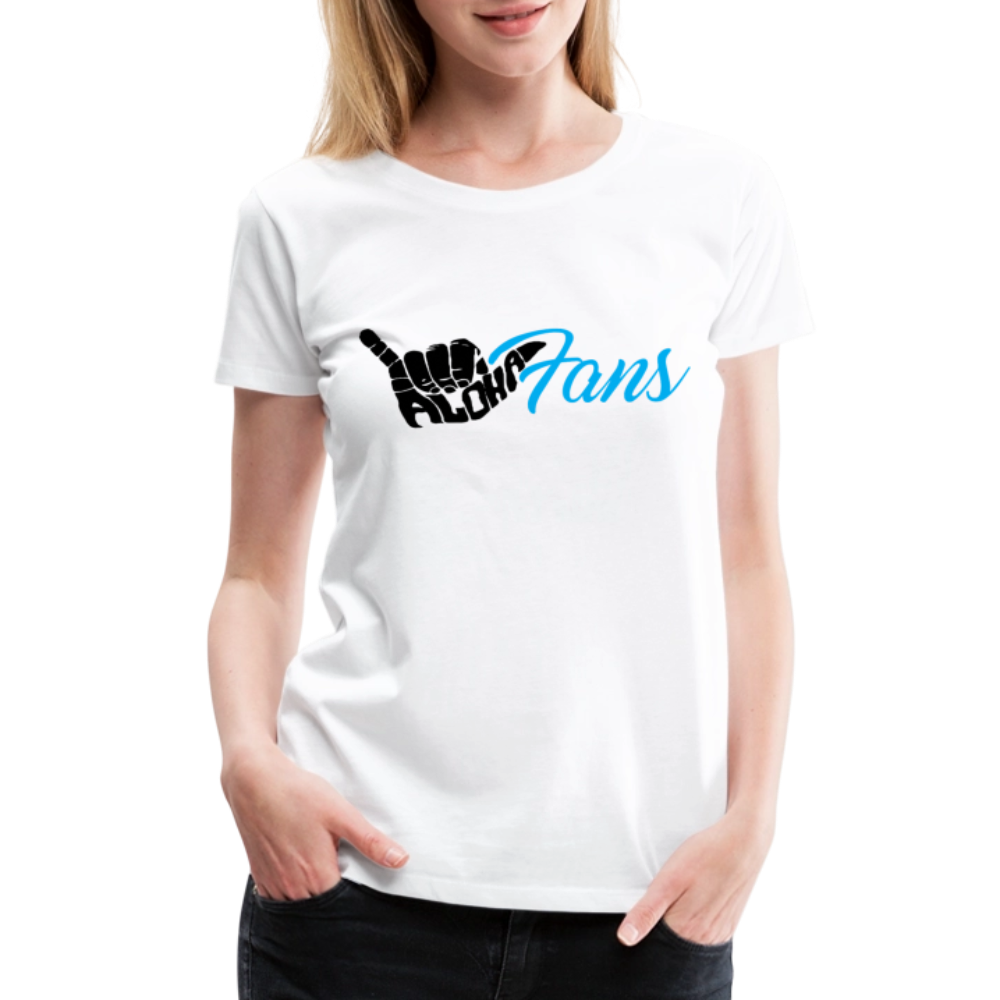 Aloha Fans Women's V-Neck T-Shirt - white