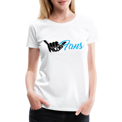 Aloha Fans Women's V-Neck T-Shirt - white