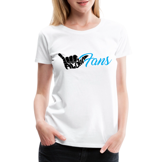 Aloha Fans Women's V-Neck T-Shirt - white