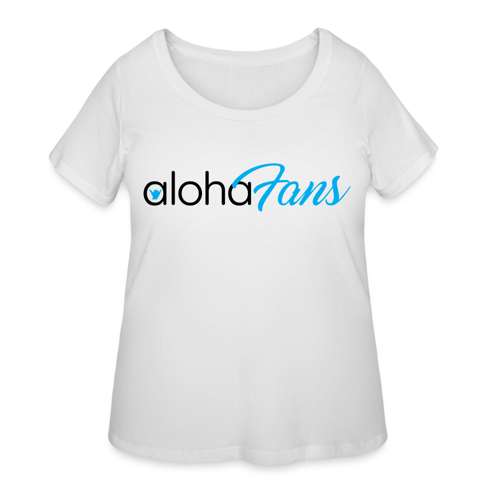 Aloha Fans Women’s Curvy T-Shirt - white