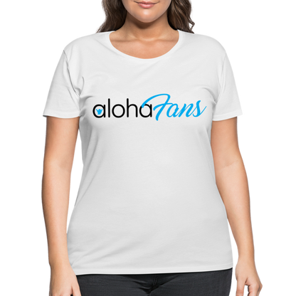 Aloha Fans Women’s Curvy T-Shirt - white