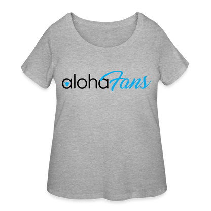 Aloha Fans Women’s Curvy T-Shirt - heather gray
