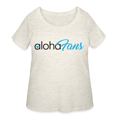 Aloha Fans Women’s Curvy T-Shirt - heather oatmeal