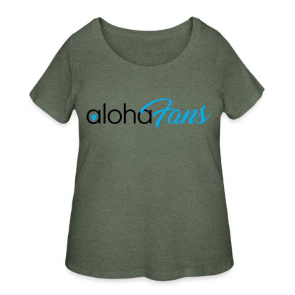 Aloha Fans Women’s Curvy T-Shirt - heather military green