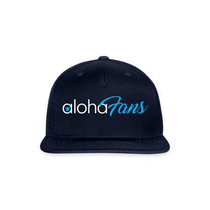 Snapback Black Baseball Cap - navy