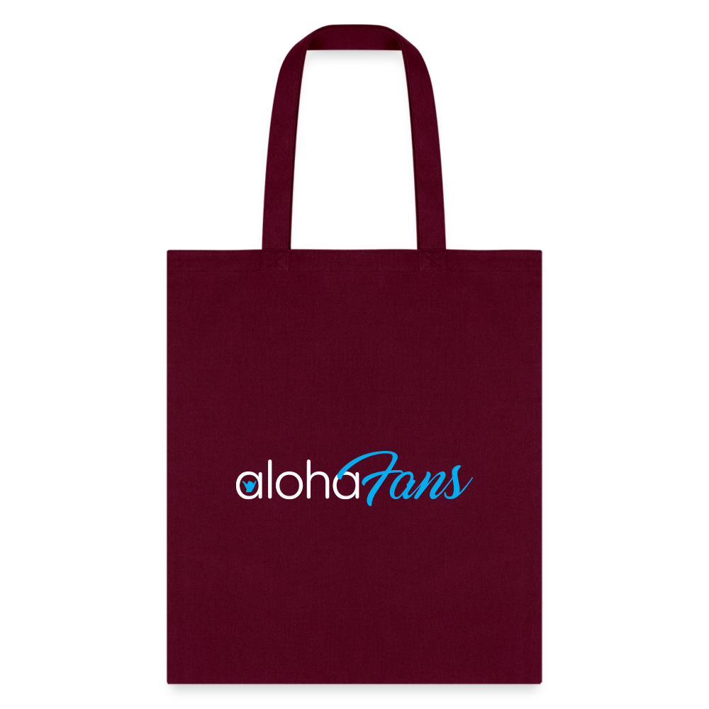 Aloha Fans Tote Bag - burgundy