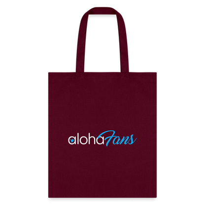 Aloha Fans Tote Bag - burgundy