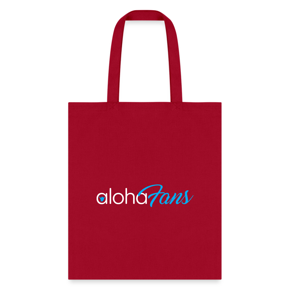 Aloha Fans Tote Bag - red