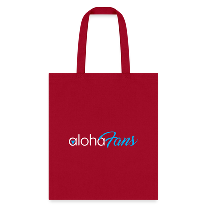 Aloha Fans Tote Bag - red