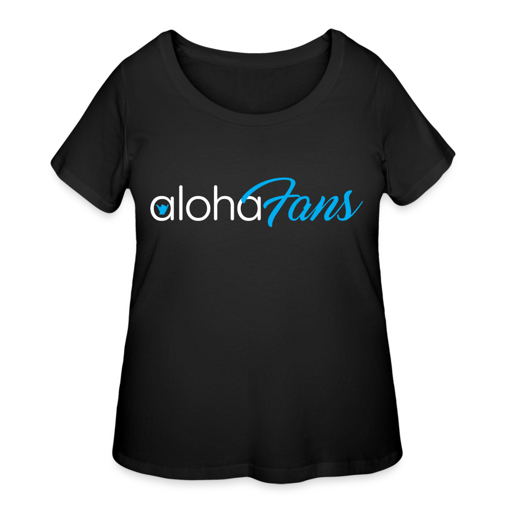 Aloha Fans Women’s Curvy T-Shirt - black