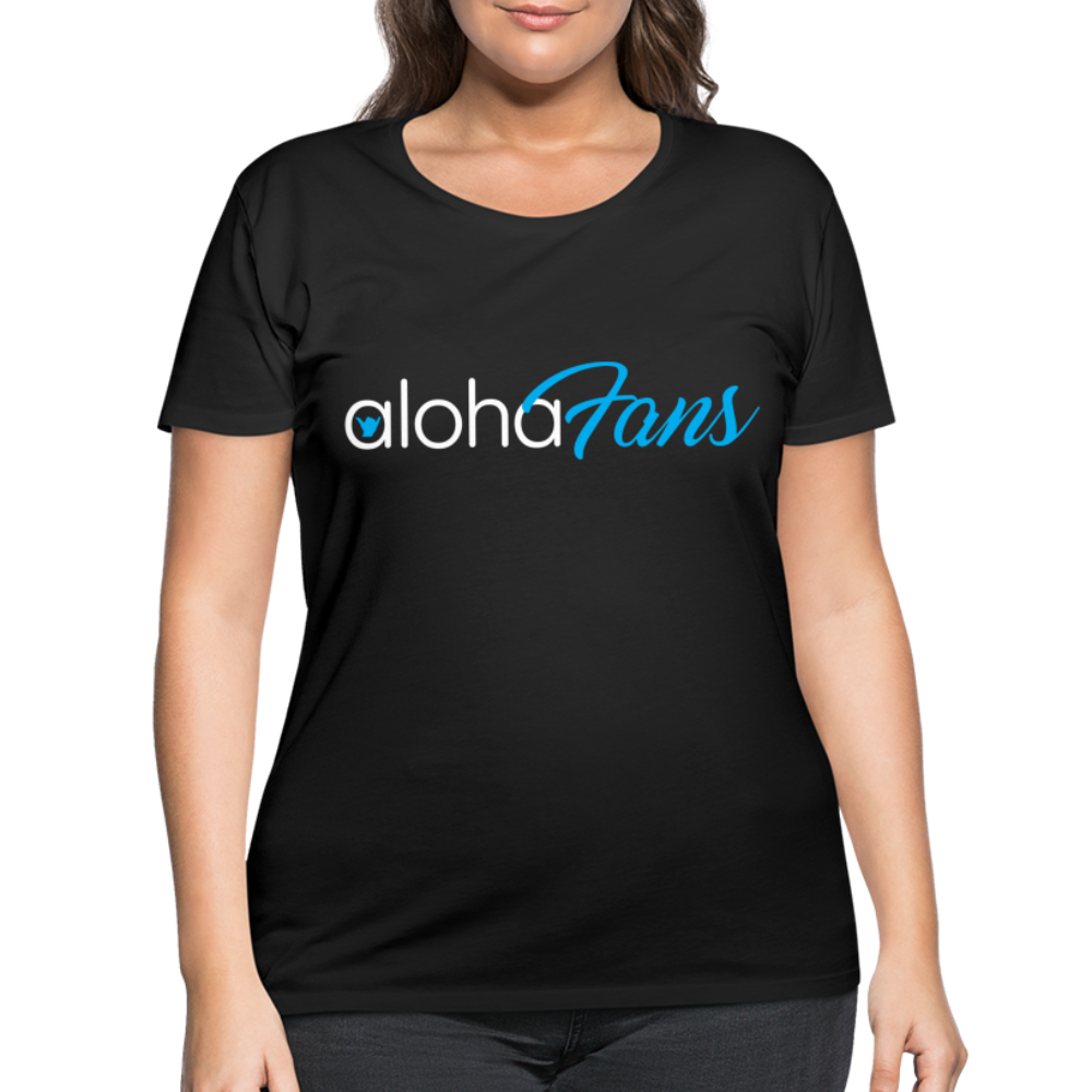 Aloha Fans Women’s Curvy T-Shirt - black