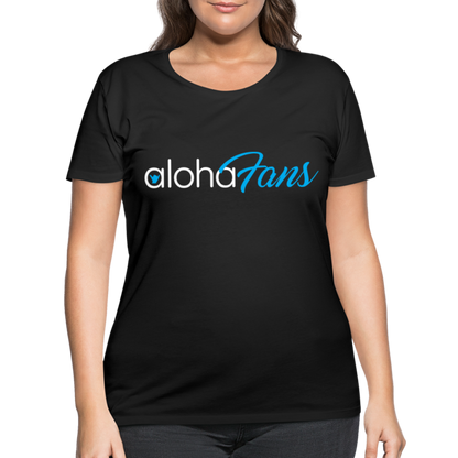 Aloha Fans Women’s Curvy T-Shirt - black