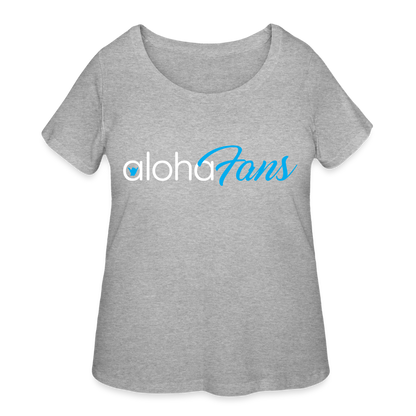 Aloha Fans Women’s Curvy T-Shirt - heather gray