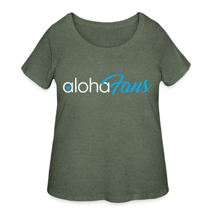 Aloha Fans Women’s Curvy T-Shirt - heather military green