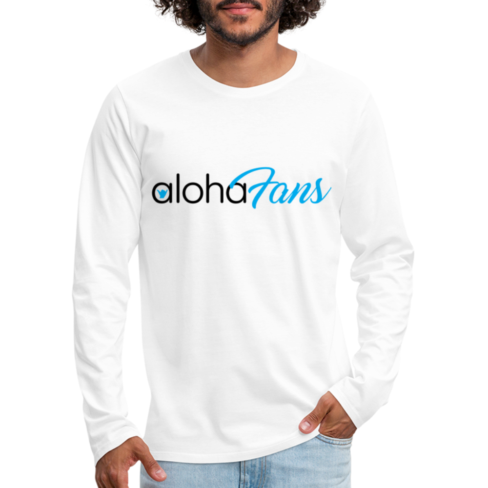 Aloha Fans Men's Premium Long Sleeve T-Shirt - white
