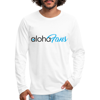 Aloha Fans Men's Premium Long Sleeve T-Shirt - white