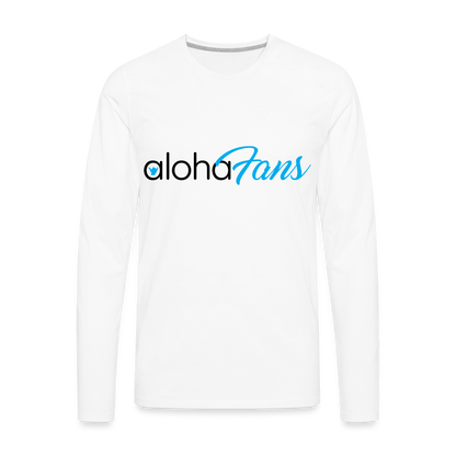 Aloha Fans Men's Premium Long Sleeve T-Shirt - white