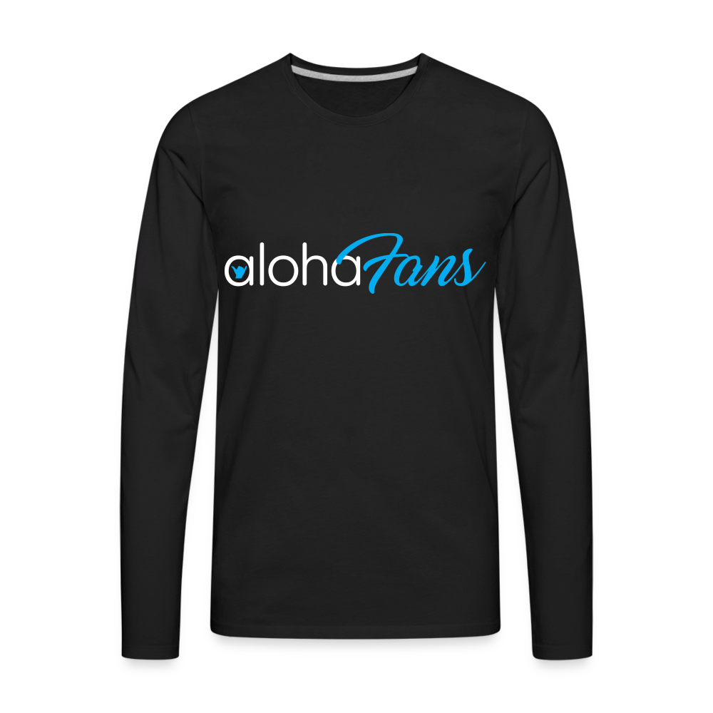 Aloha Fans Men's Premium Long Sleeve T-Shirt - black