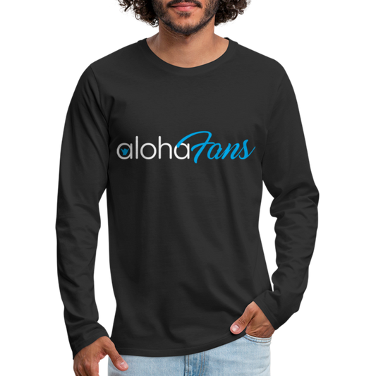 Aloha Fans Men's Premium Long Sleeve T-Shirt - black