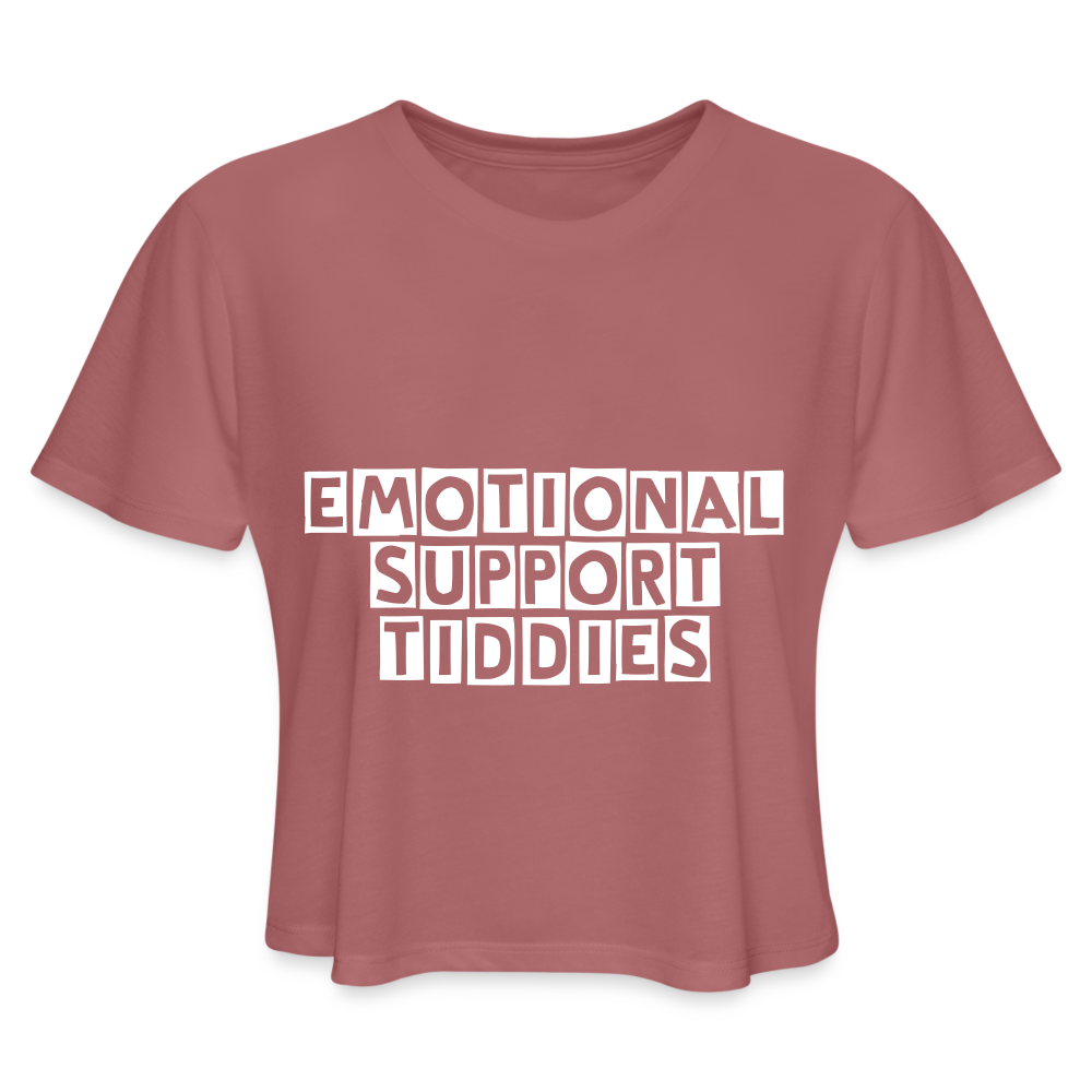 E.S.B. Women's Cropped T-Shirt - mauve