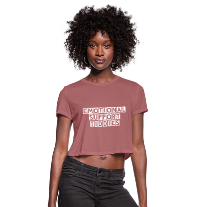 E.S.B. Women's Cropped T-Shirt - mauve