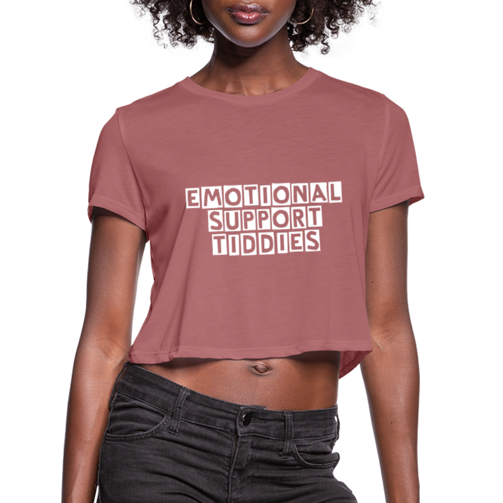 E.S.B. Women's Cropped T-Shirt - mauve