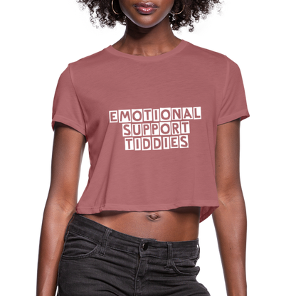 E.S.B. Women's Cropped T-Shirt - mauve