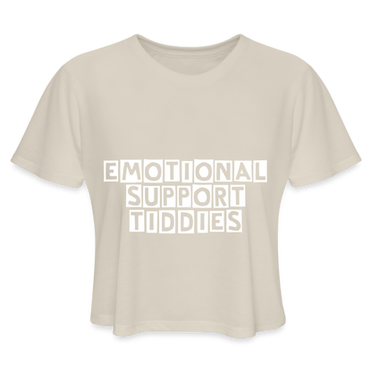 E.S.B. Women's Cropped T-Shirt - dust